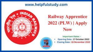 PLW Railway Apprentice 2022 Apply Now