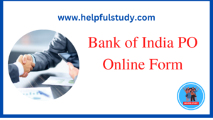 Bank of India PO Online Form 2023